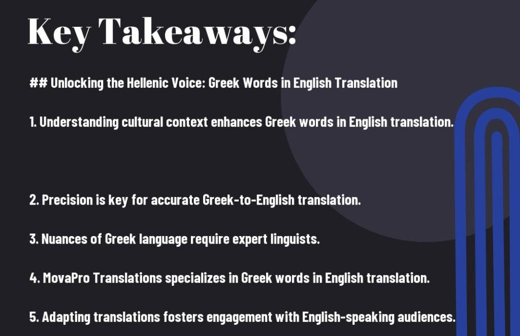 Mastering Greek Words in English Translation: A Professional Approach