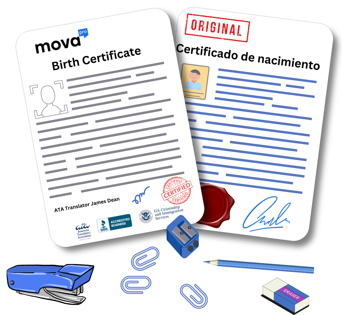 Certified Translation, Birth Certificate